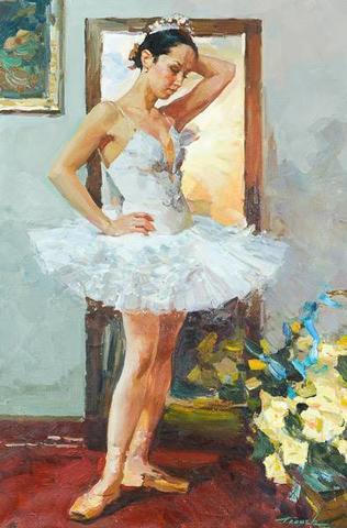 Vladimir Trush - Baletka před zrcadlem