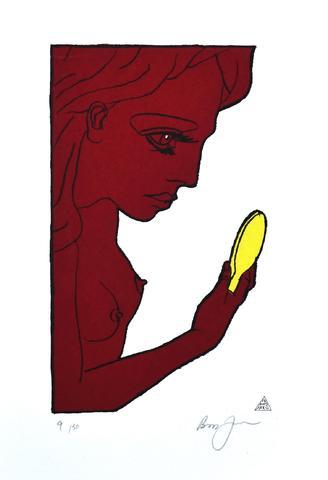 Boris Jirků - Dívka se žlutým zrcátkem