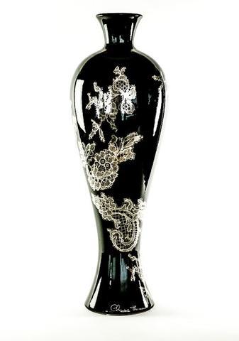 Keramická váza Rometti Fragrance černá - 1
