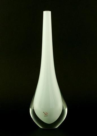 Skleněná váza Gocce Latte 35 cm 